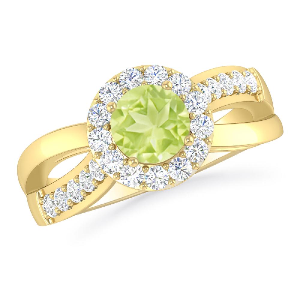 Yellow Gold - Peridot