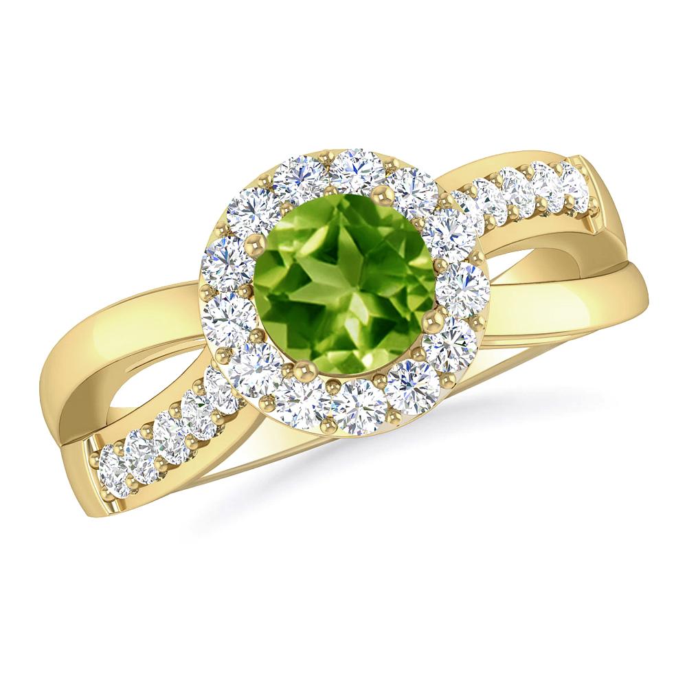 Yellow Gold - Peridot