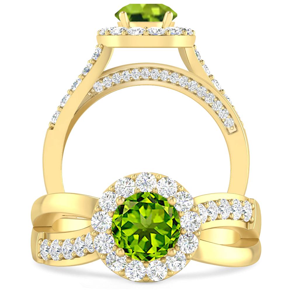 Yellow Gold - Peridot