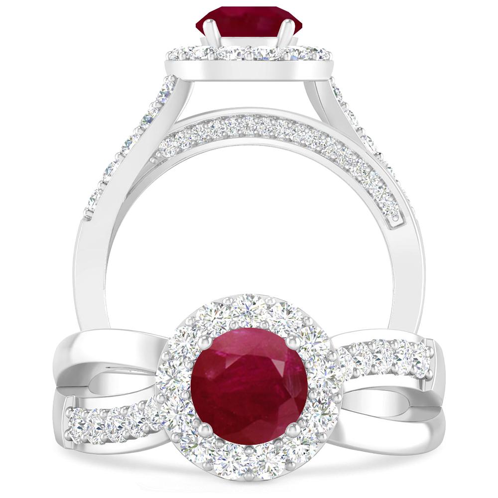 White Gold - Ruby