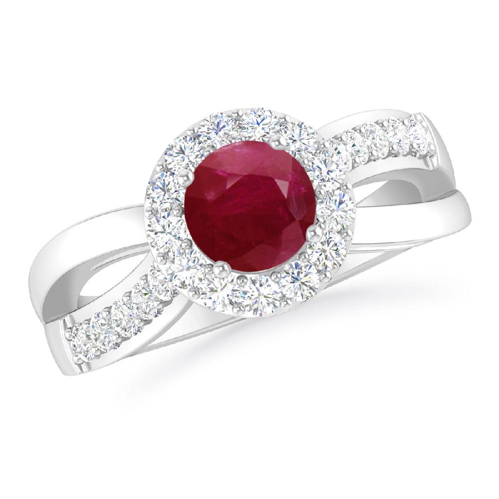 White Gold - Ruby