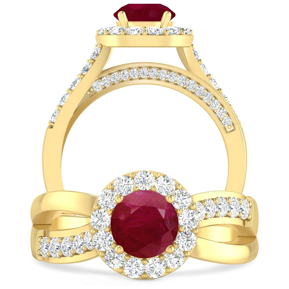 Yellow Gold - Ruby