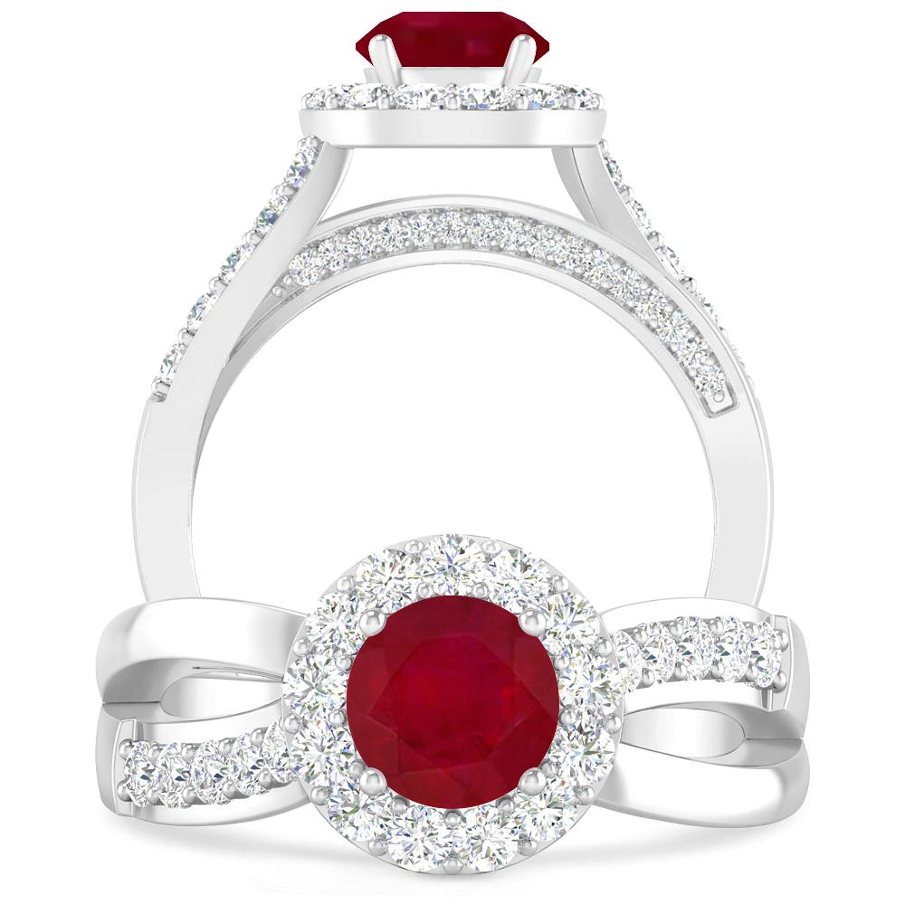 White Gold - Ruby