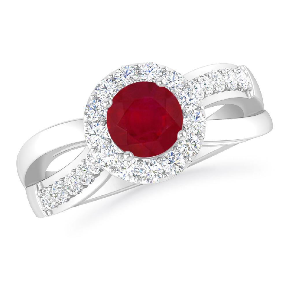 White Gold - Ruby