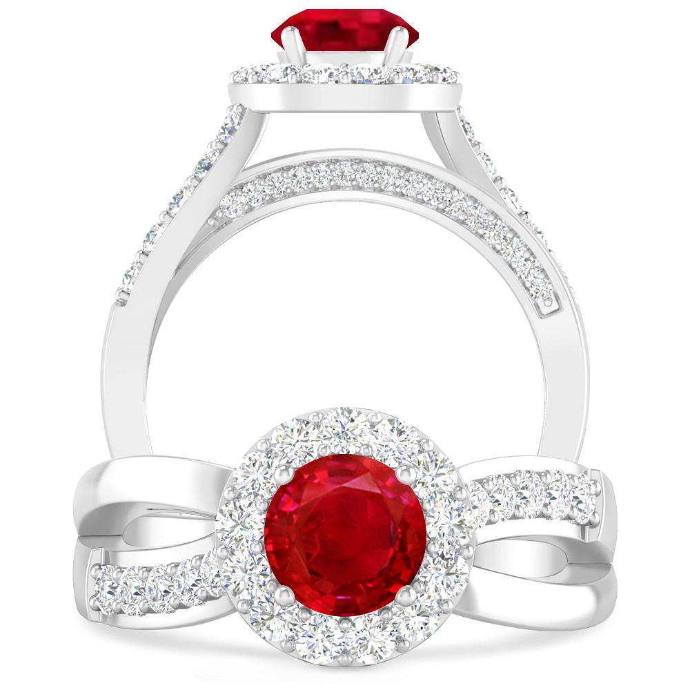 White Gold - Ruby