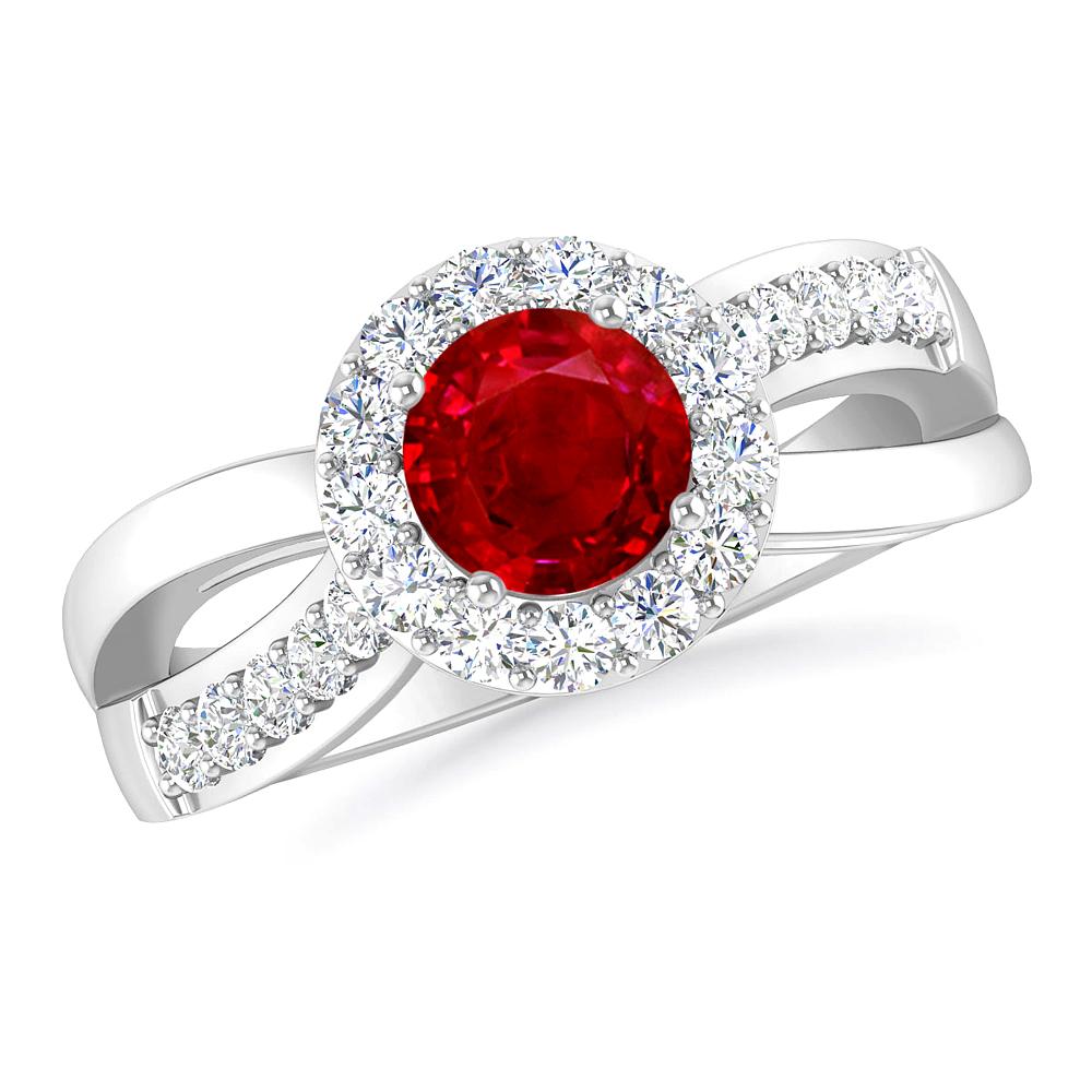 White Gold - Ruby