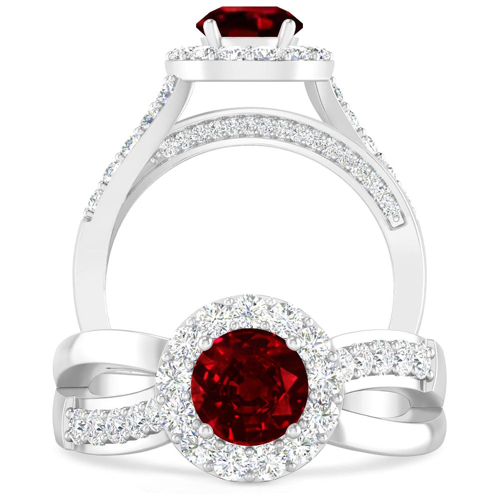 White Gold - Ruby