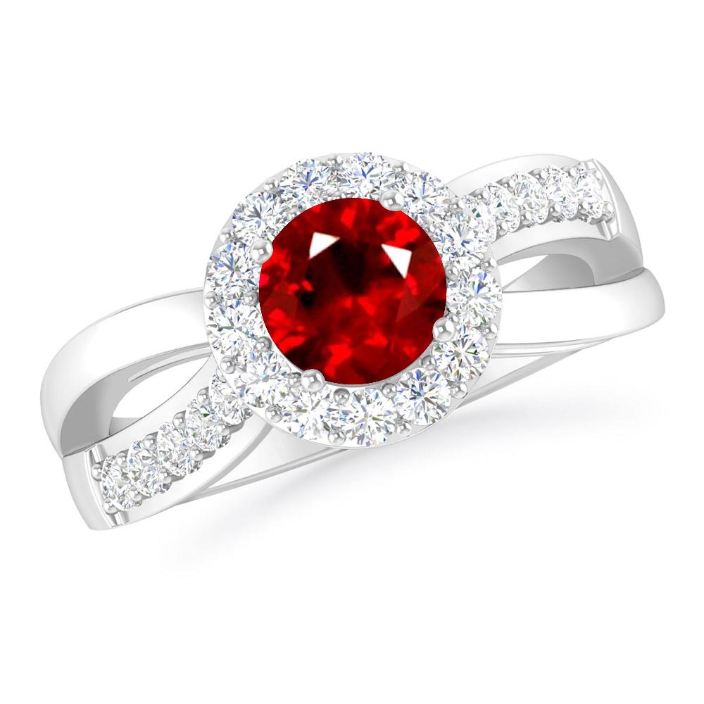 White Gold - Ruby