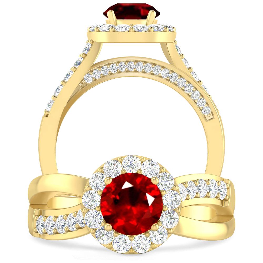 Yellow Gold - Ruby