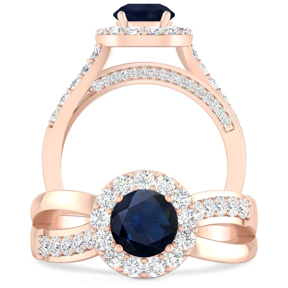 Rose Gold - Sapphire