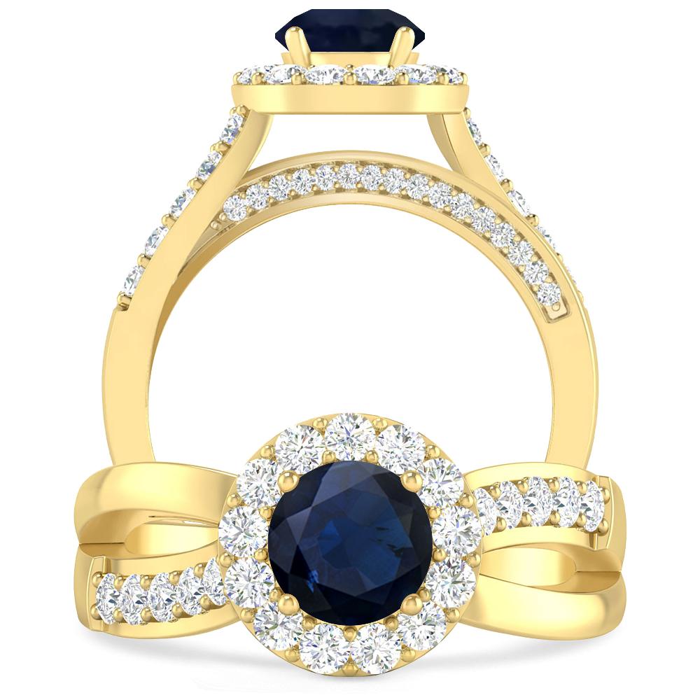 Yellow Gold - Sapphire