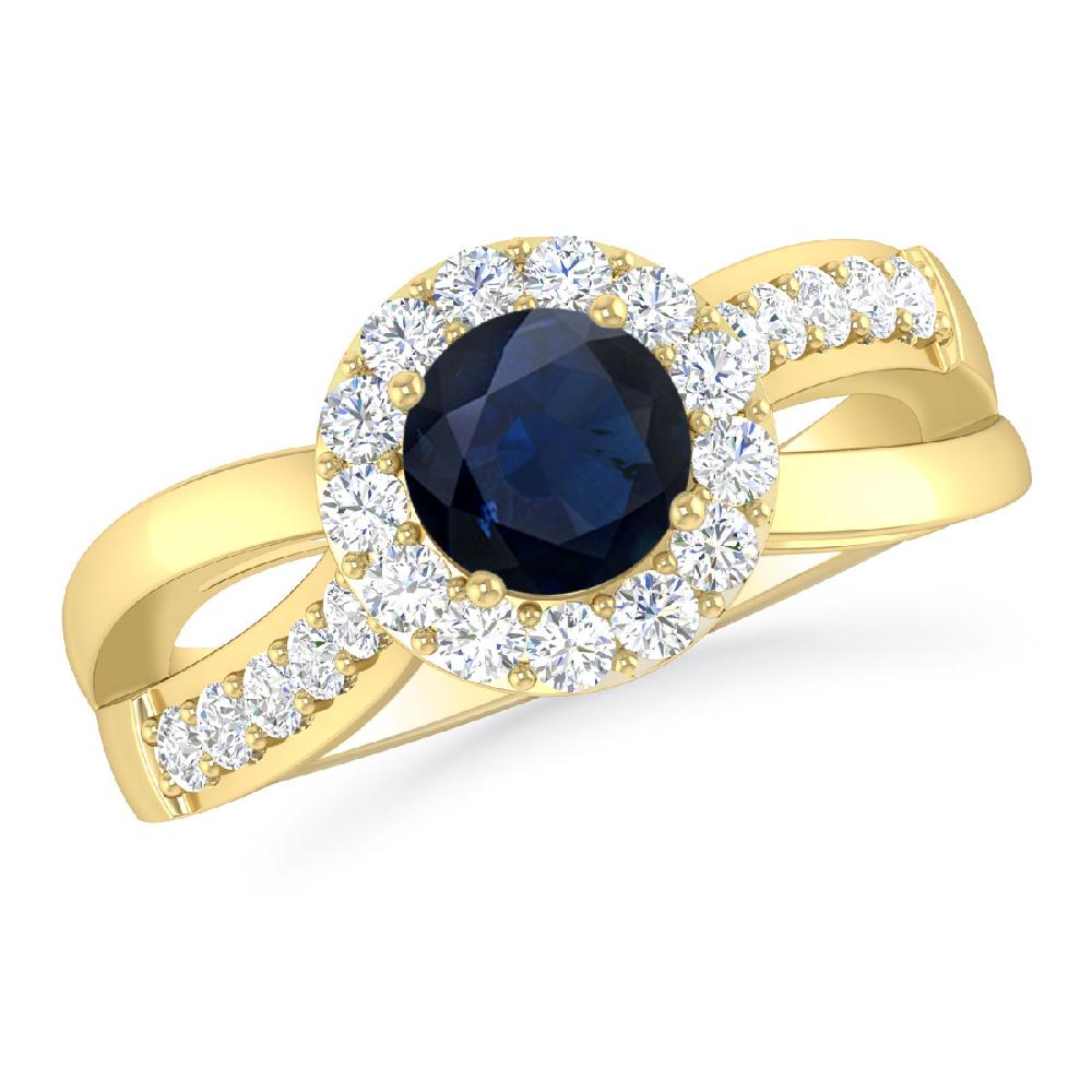 Yellow Gold - Sapphire