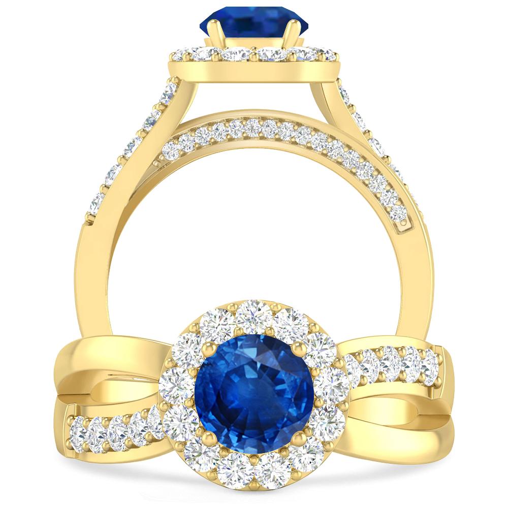 Yellow Gold - Sapphire