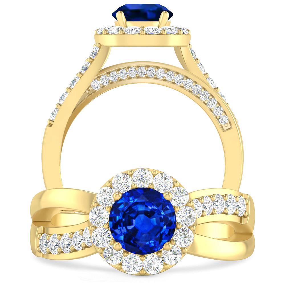 Yellow Gold - Sapphire