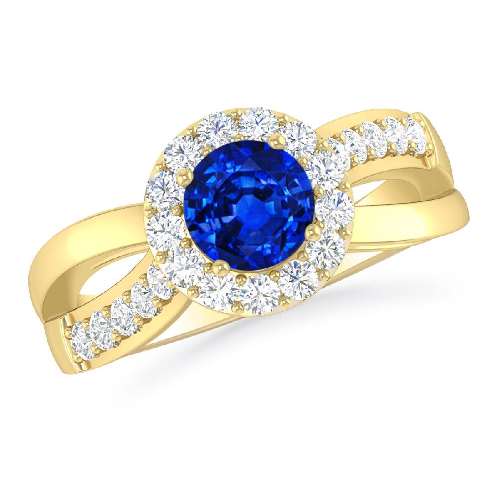 Yellow Gold - Sapphire