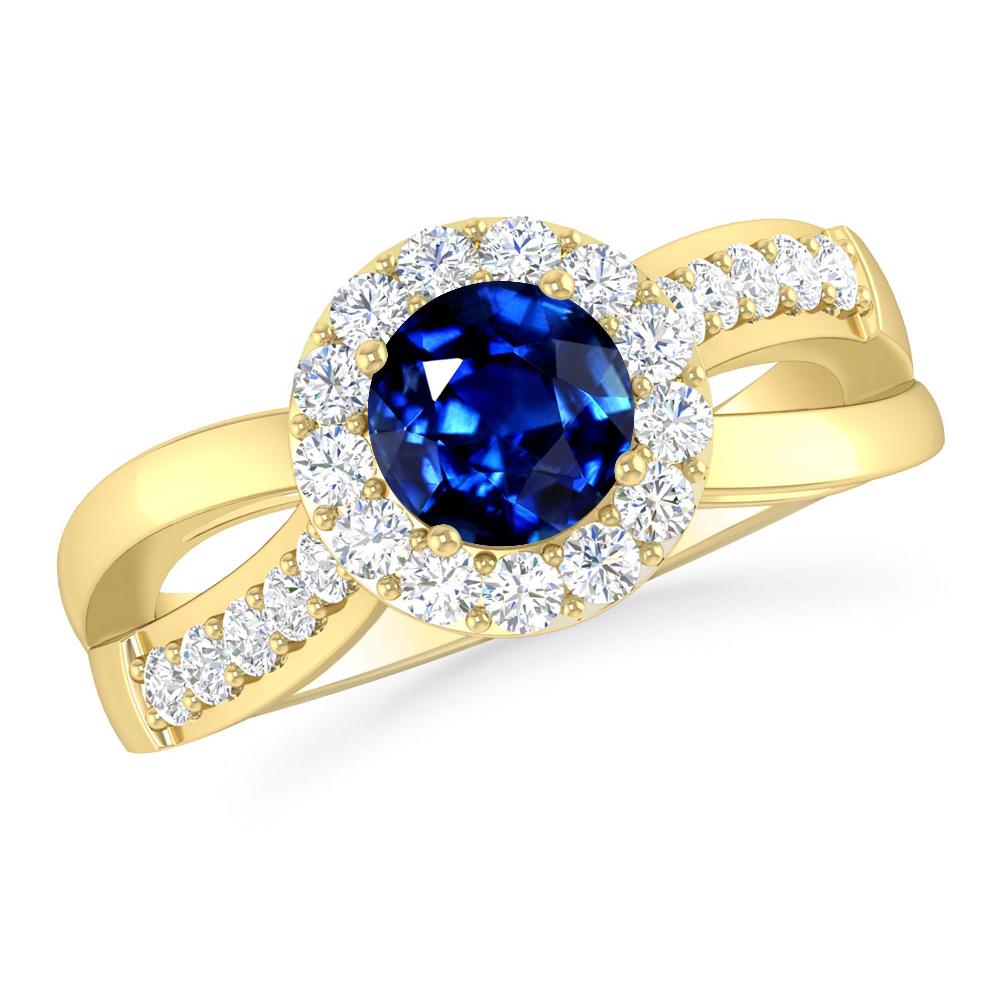 Yellow Gold - Sapphire