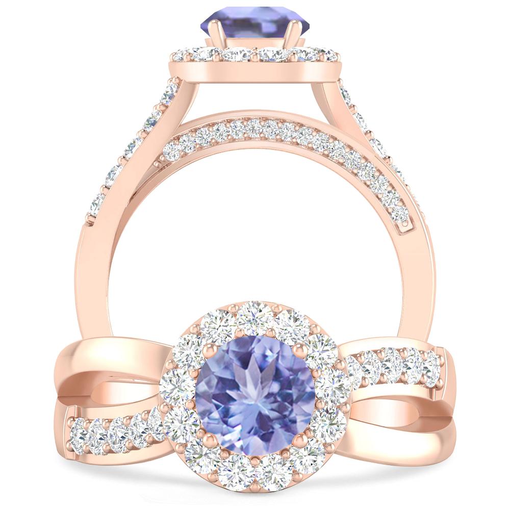 Rose Gold - Tanzanite