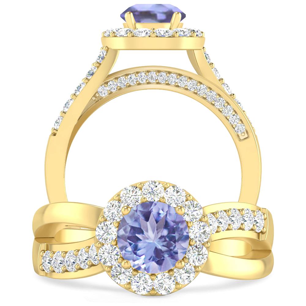 Yellow Gold - Tanzanite