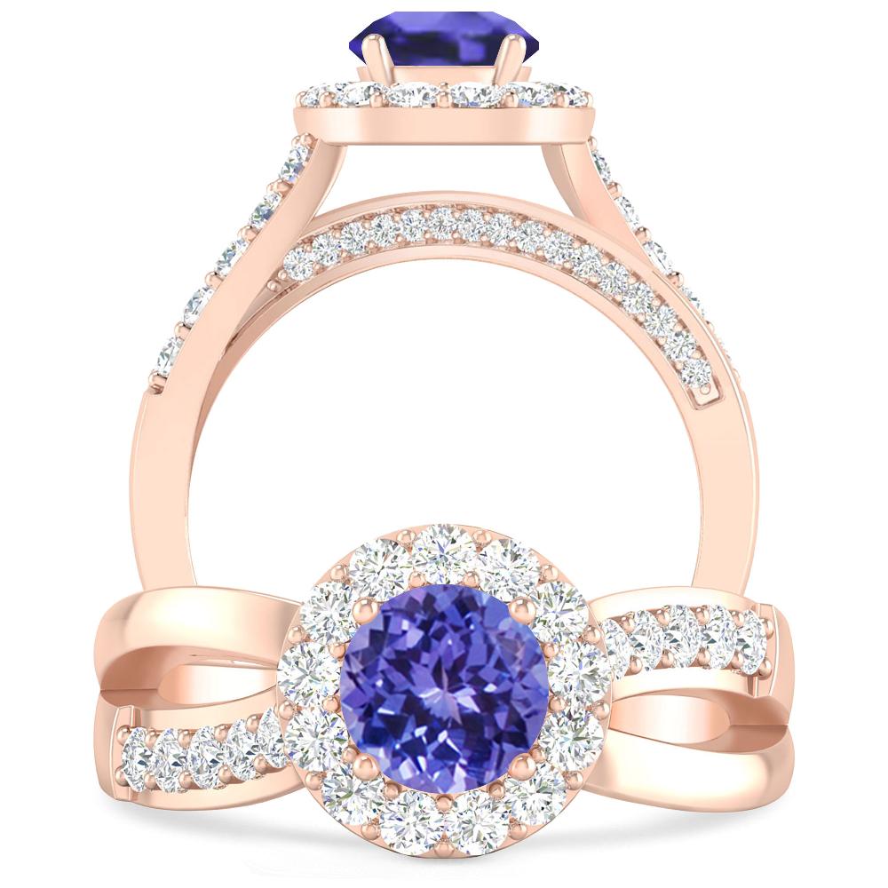 Rose Gold - Tanzanite