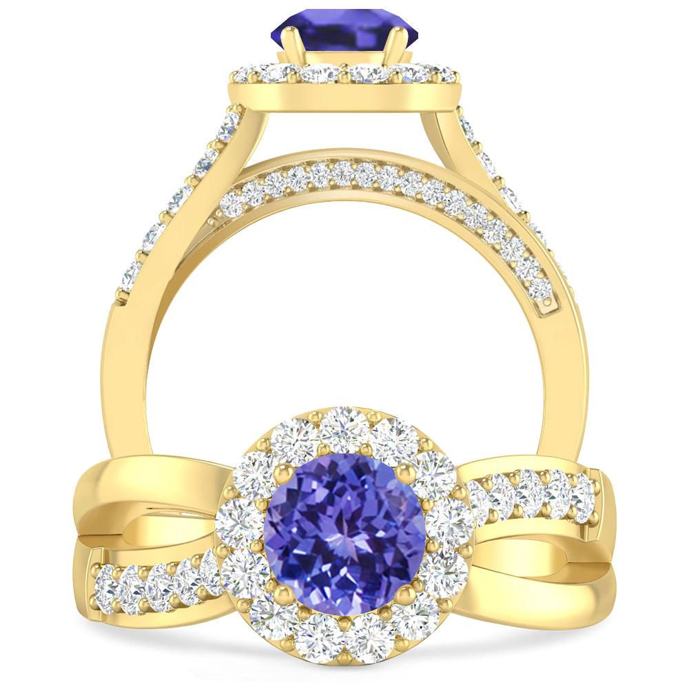 Yellow Gold - Tanzanite