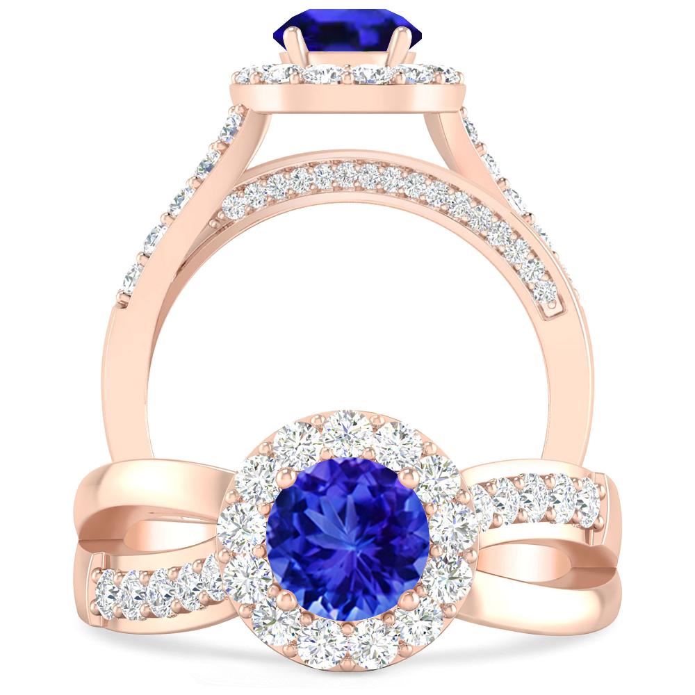 Rose Gold - Tanzanite