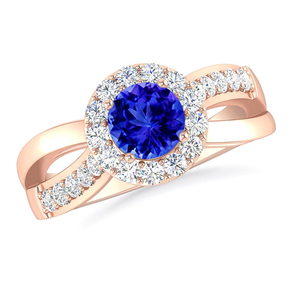 Rose Gold - Tanzanite