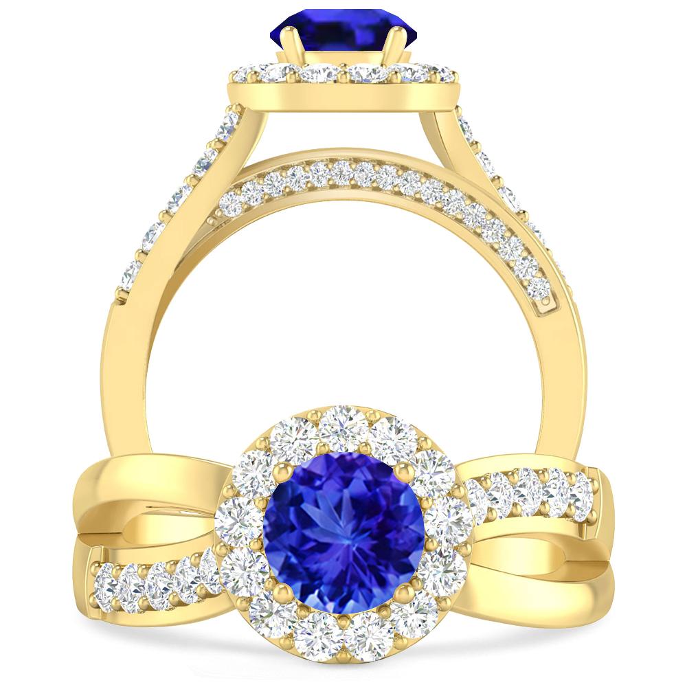 Yellow Gold - Tanzanite