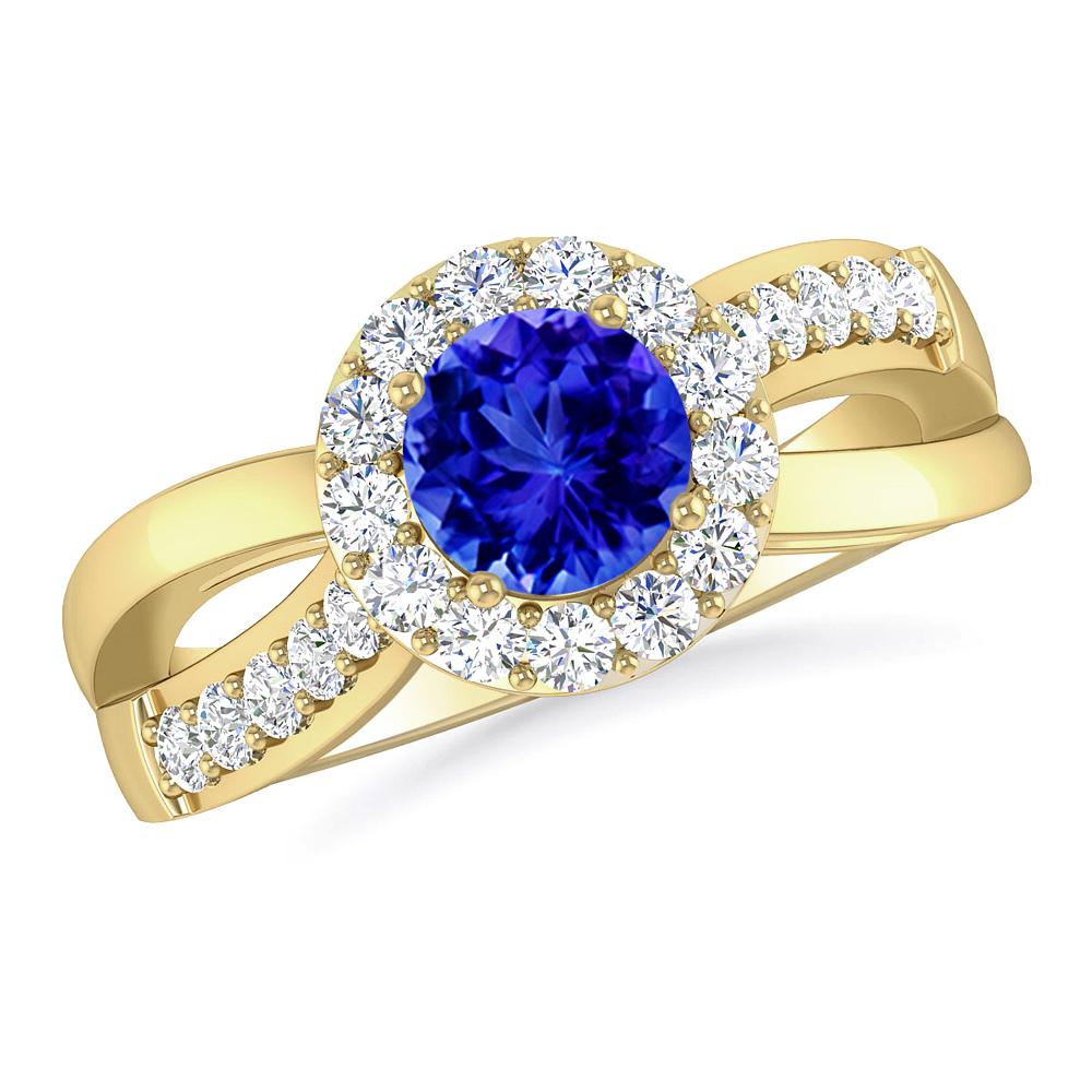 Yellow Gold - Tanzanite