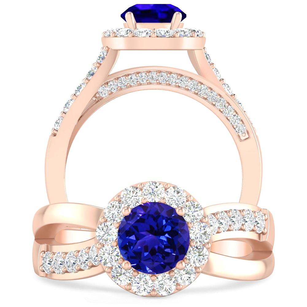 Rose Gold - Tanzanite