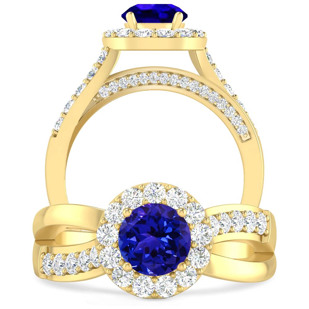 Yellow Gold - Tanzanite