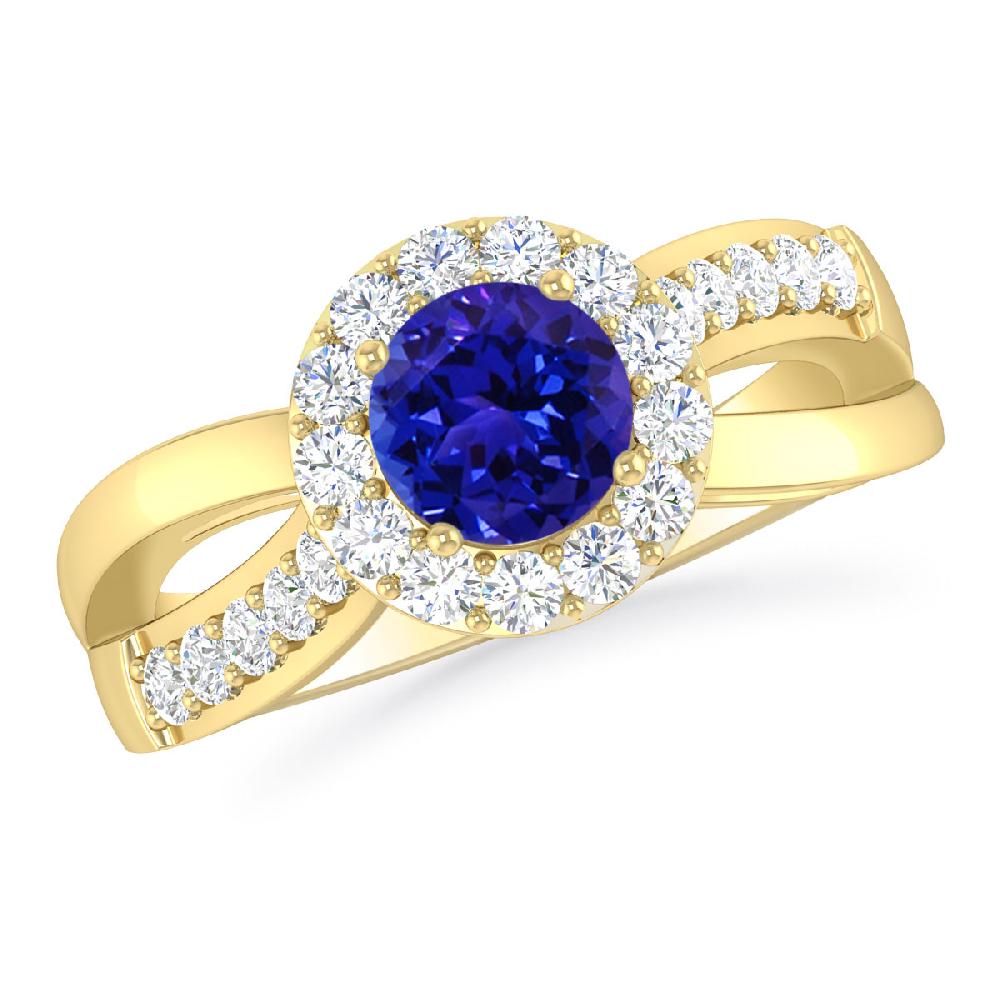 Yellow Gold - Tanzanite