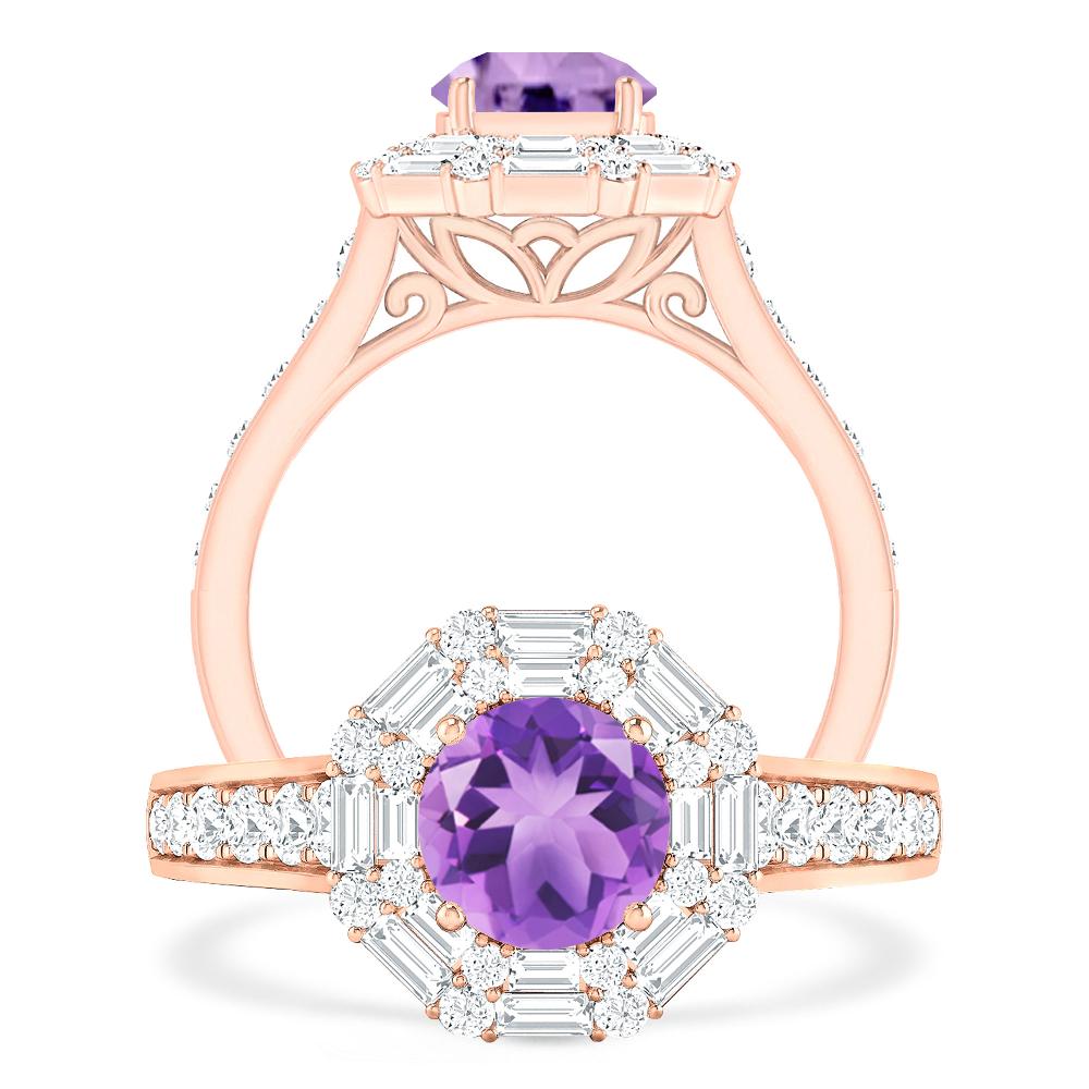 Rose Gold - Amethyst