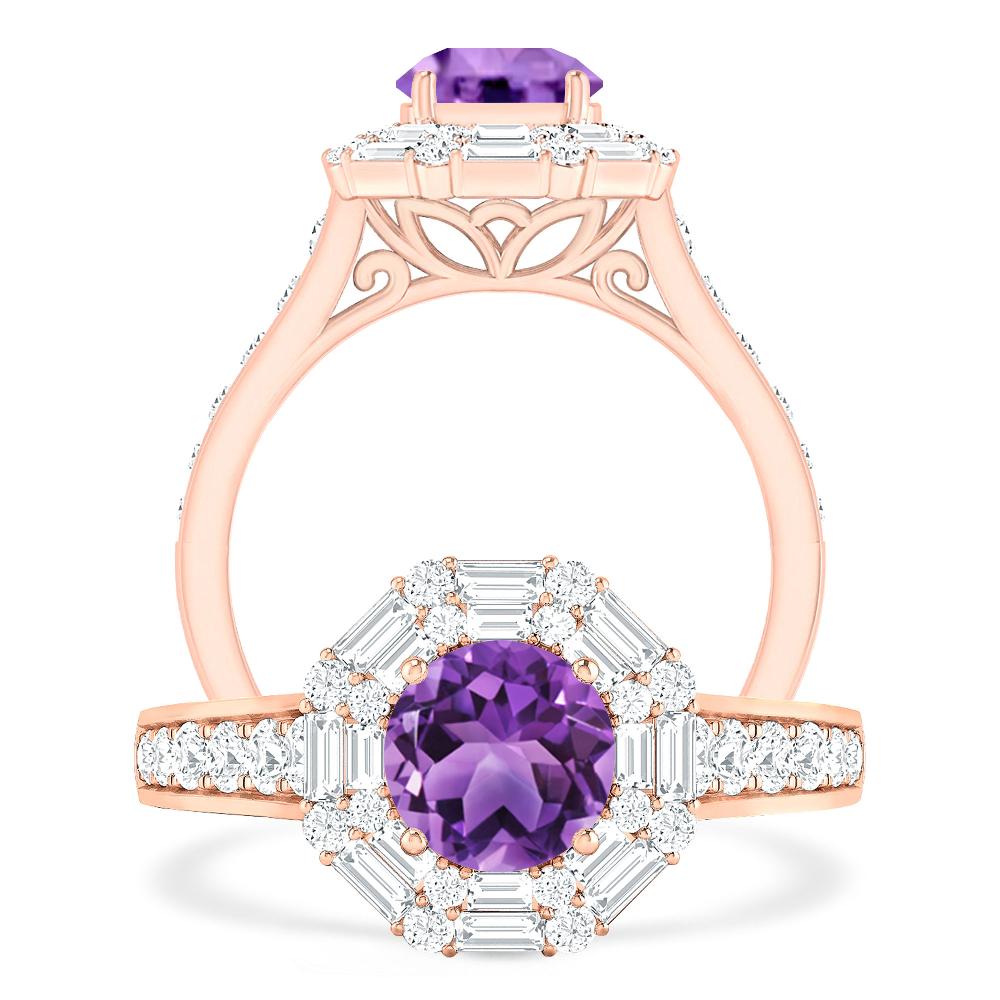 Rose Gold - Amethyst