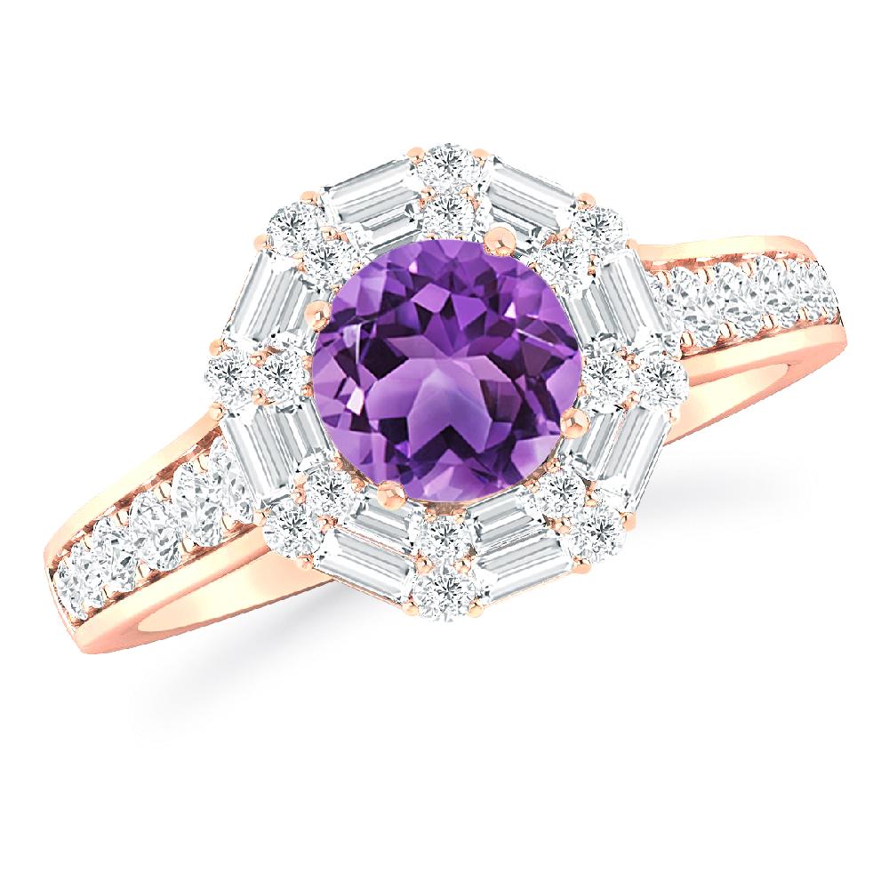 Rose Gold - Amethyst