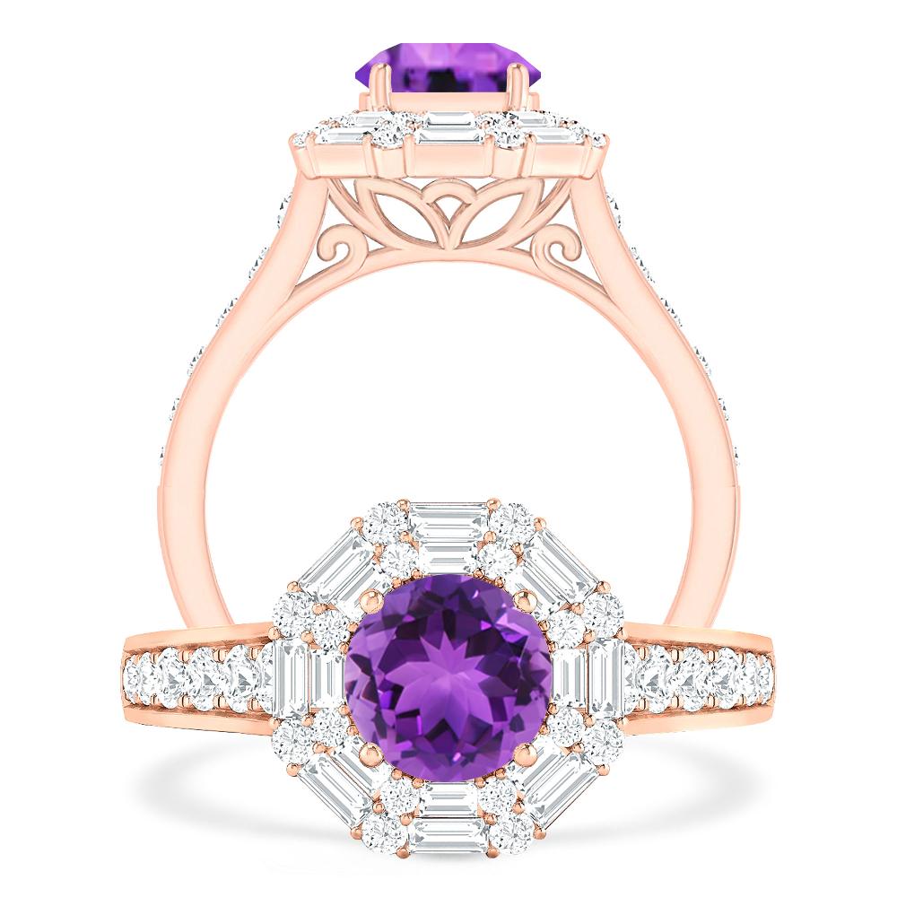 Rose Gold - Amethyst