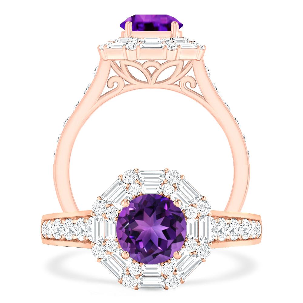 Rose Gold - Amethyst