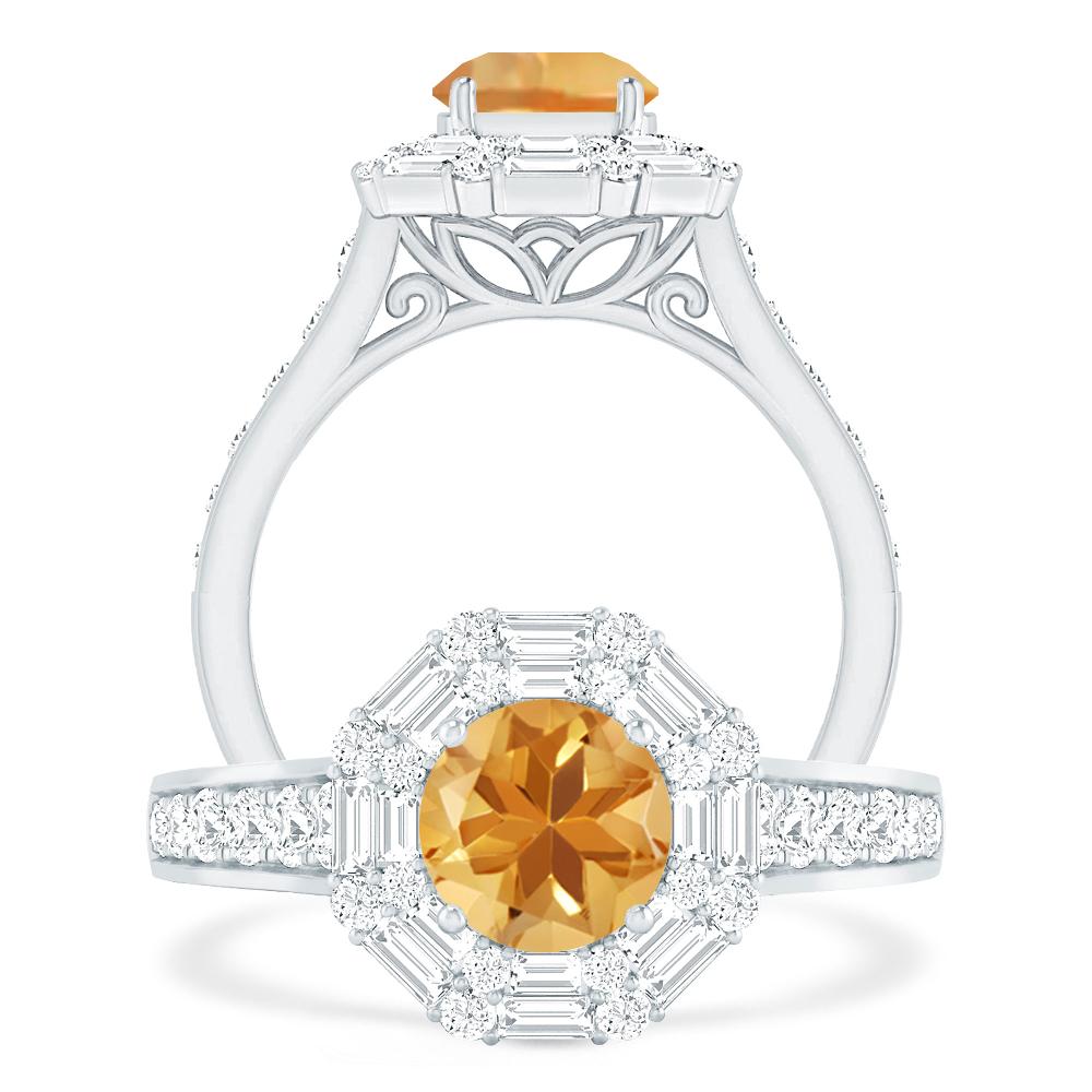 White Gold - Citrine