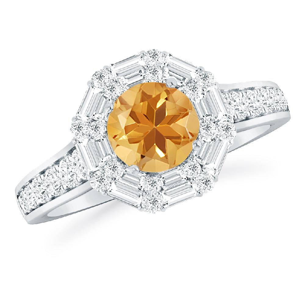 White Gold - Citrine