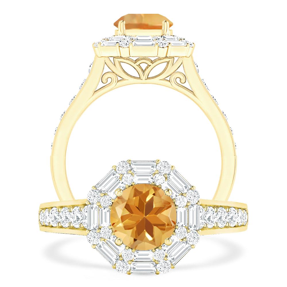 Yellow Gold - Citrine