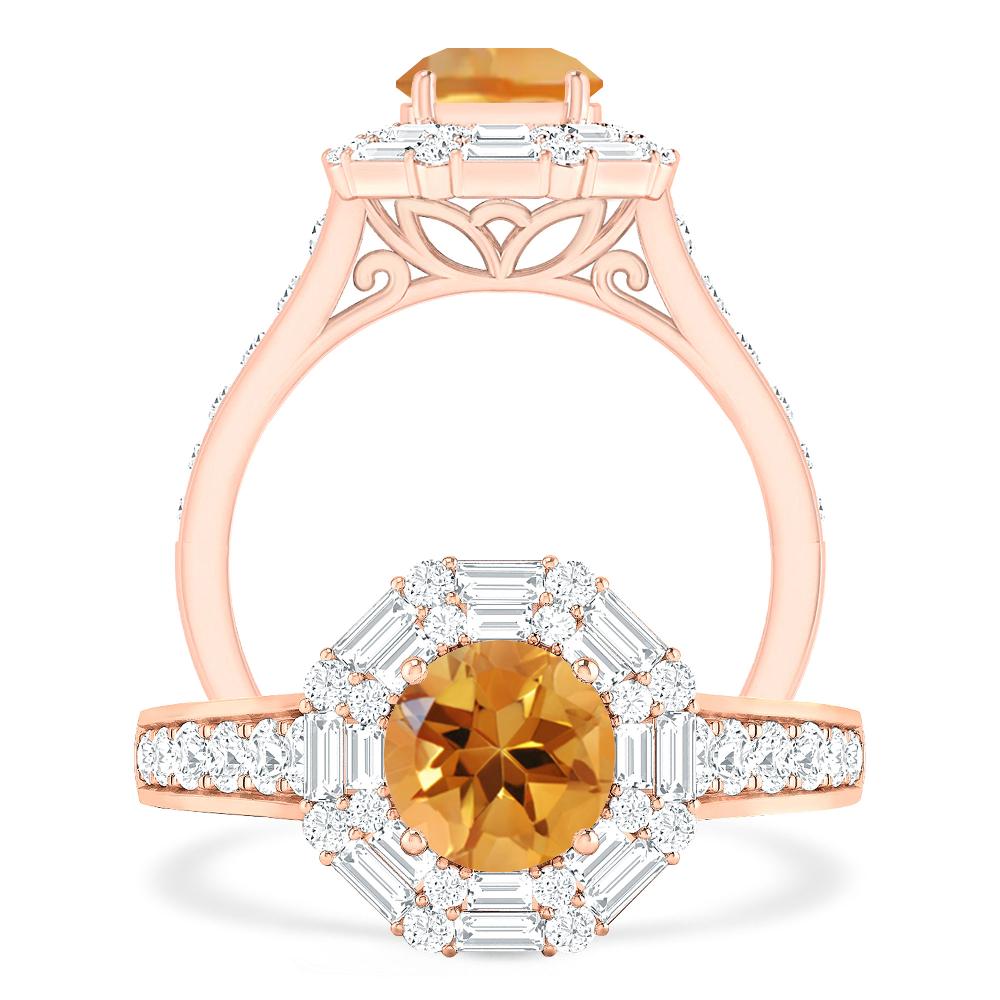 Rose Gold - Citrine