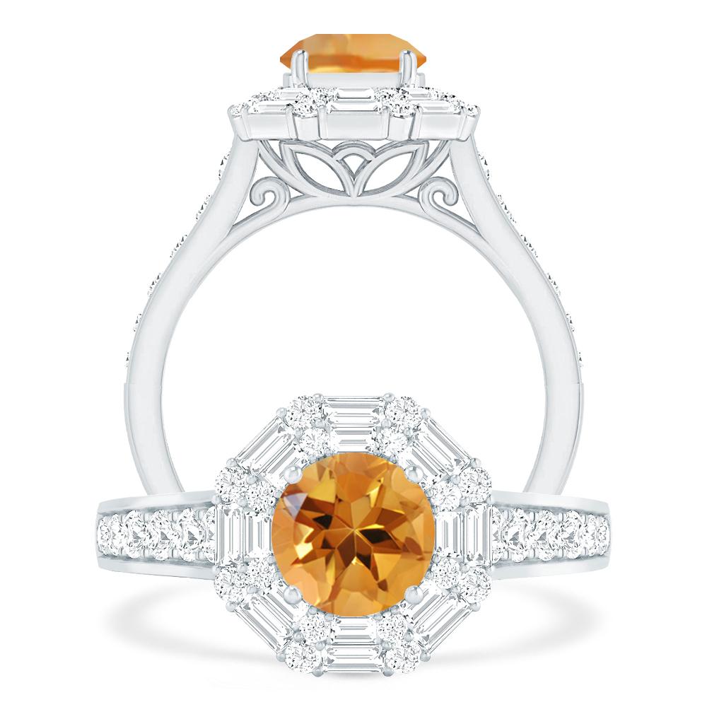 White Gold - Citrine