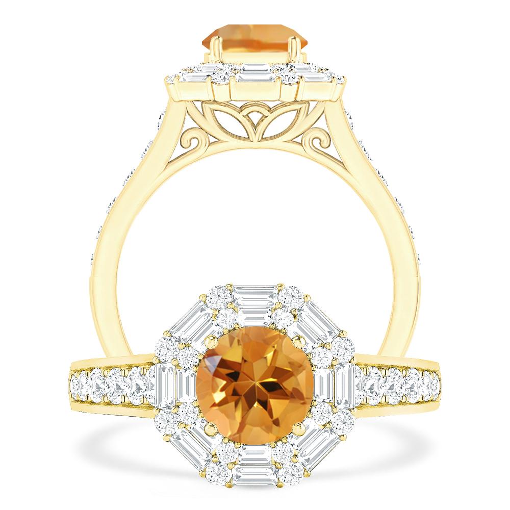 Yellow Gold - Citrine