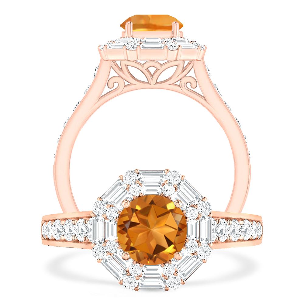 Rose Gold - Citrine