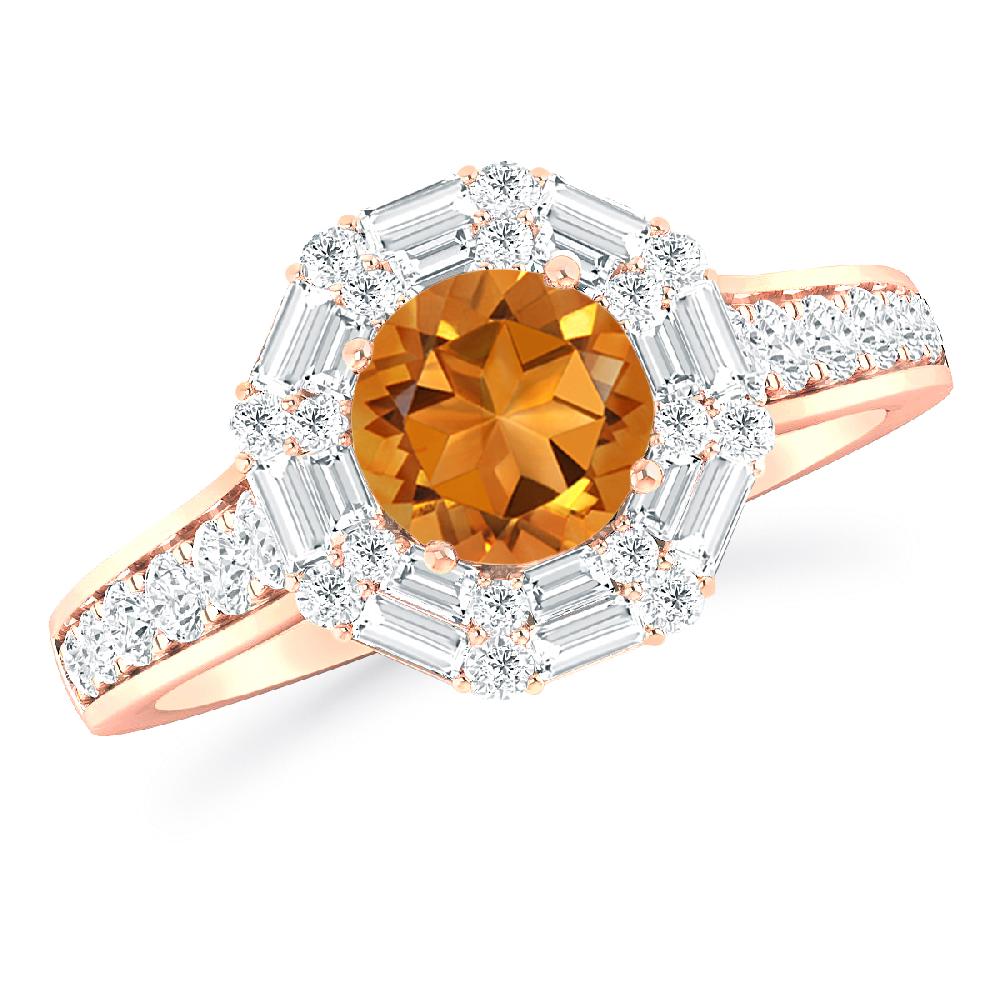 Rose Gold - Citrine