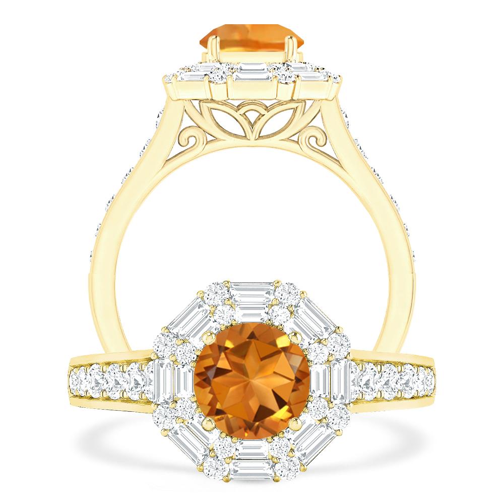 Yellow Gold - Citrine