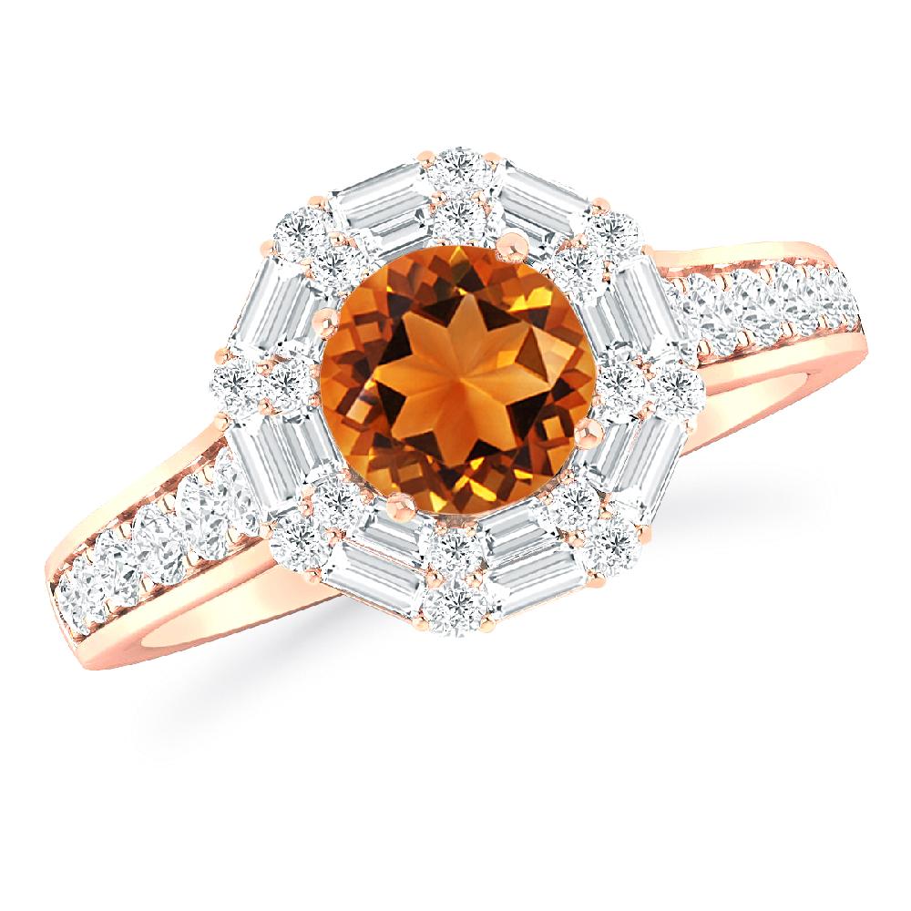 Rose Gold - Citrine