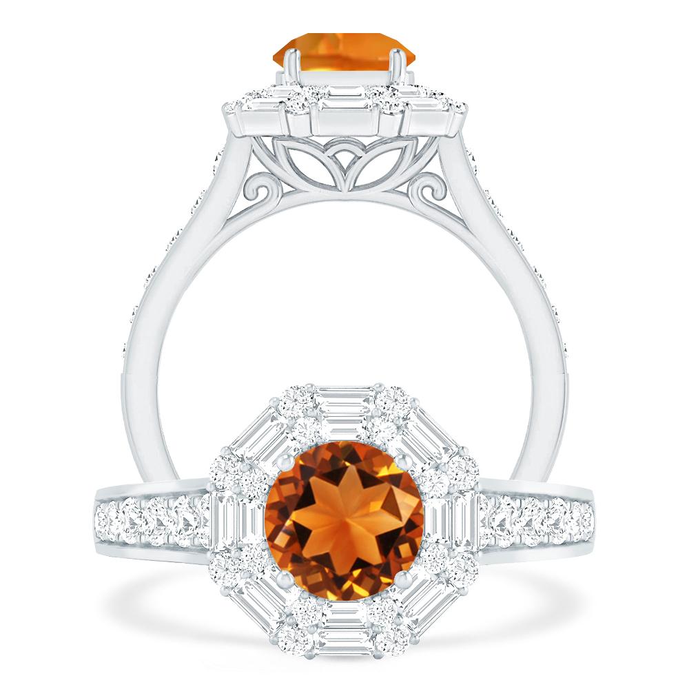 White Gold - Citrine