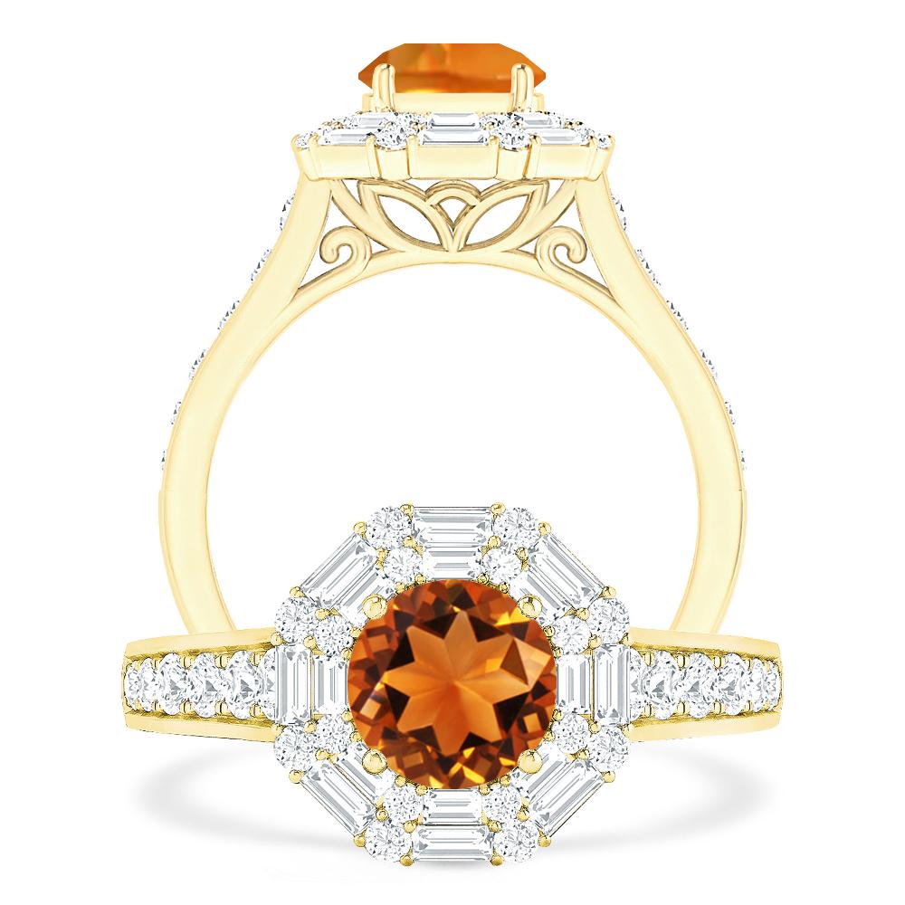 Yellow Gold - Citrine