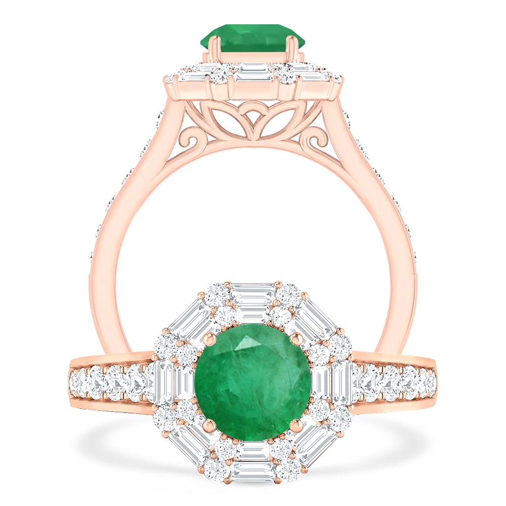 Rose Gold - Emerald