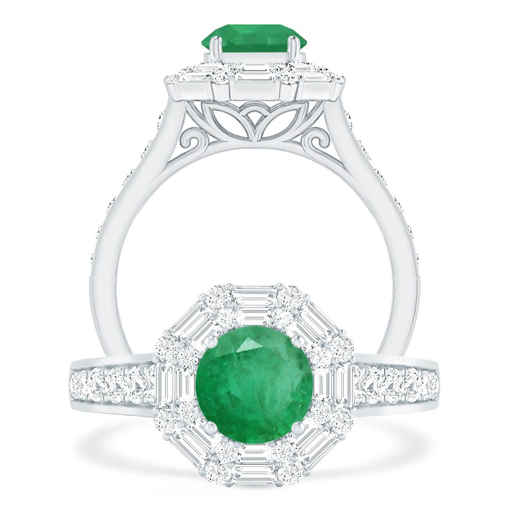 White Gold - Emerald